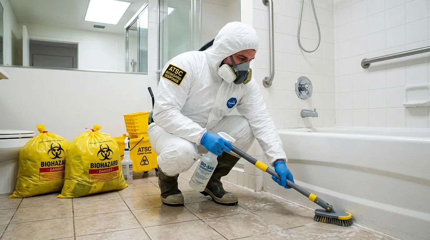 Decontamination equipment deployed for Blood Cleanup in Buckner